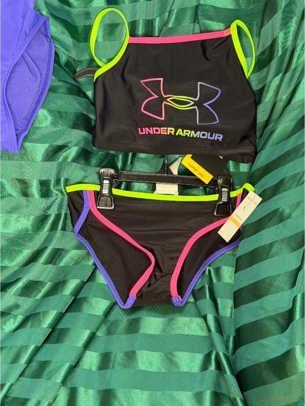 Under Armour Kids Size 7 Swimwear Bundle - Tankini & One-Piece Set
